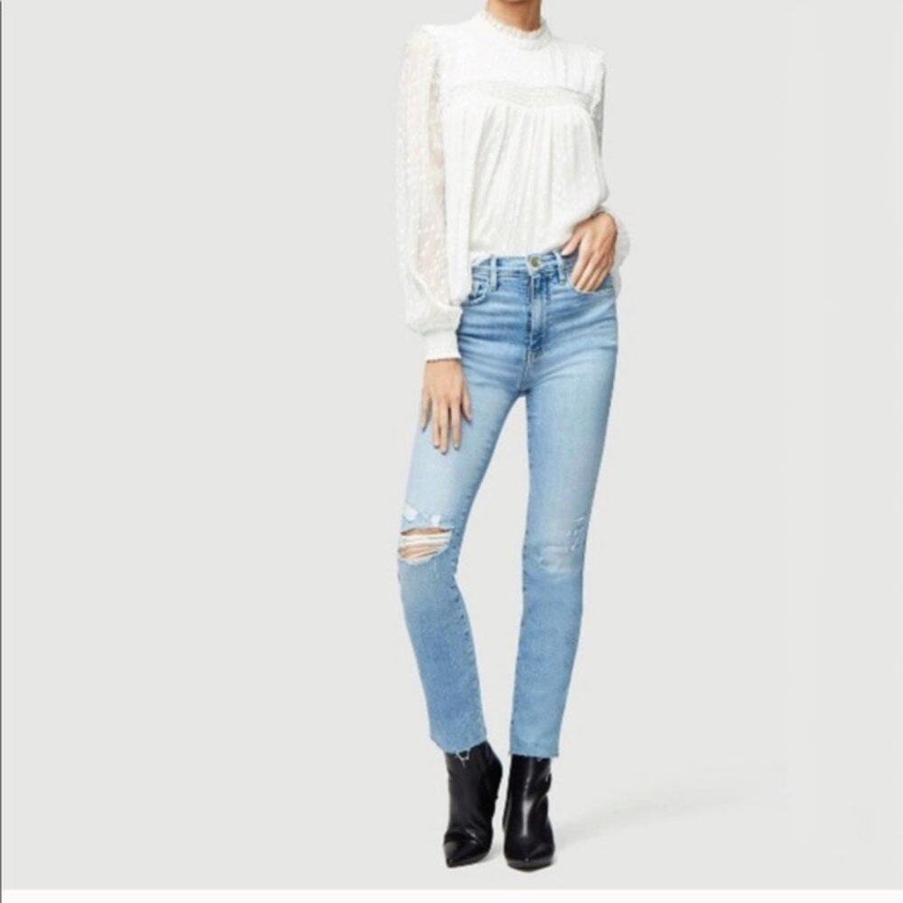 Frame Le Sylvie Slender Straight Jeans Size 24 Normcore Basic Classic Preppy